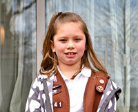 Girl Scout Ana's Fondue it Forward Event